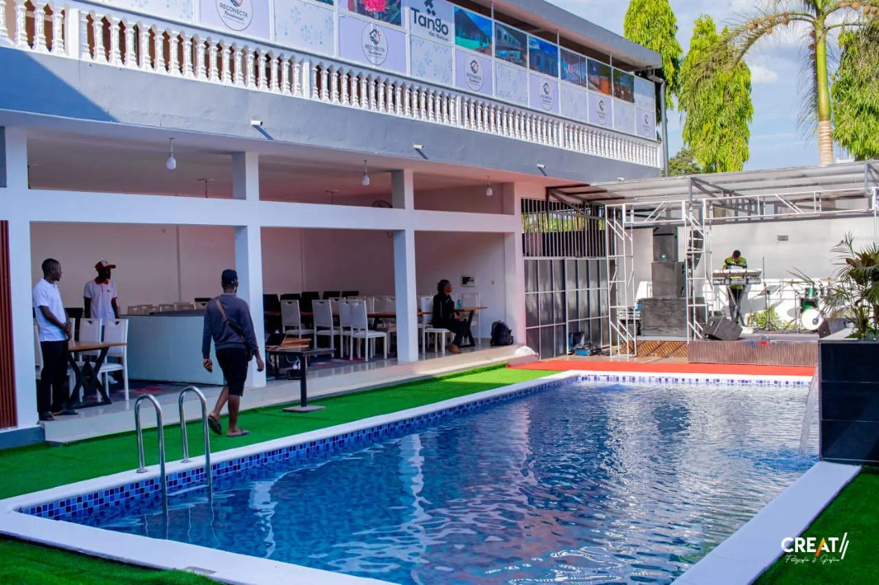 Vista da piscina